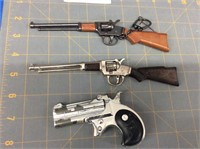 3 vintage miniature guns
