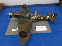 Vintage British Spitfire WWII Model Airplane