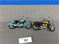 2 collectible motorcycles