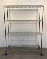 Recta Shelf Rolling Metal Wire Rack