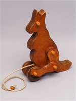 Wooden Kangaroo Pull Toy