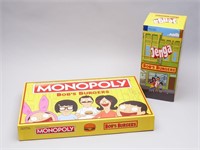 Bobs Burgers Jenga and Monopoly Games