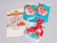 3-McDonalds Beanie Babies Pinchers-New in Package