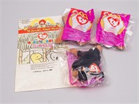 3-McDonalds Beanie Babies Doby-New in Package