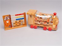 Wooden Train and Abacus Learning Toys