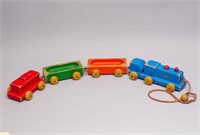 Vintage Playskool Pull Toy Train