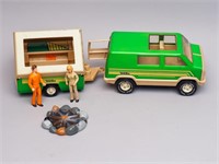 Vintage Tonka Camper with Accessories