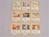Sheet of Pokemon Cards