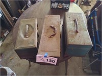 Metal Toolboxes- Lot of Three(3)
