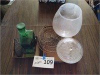 Misc. Decorative Items, Wire Basket- Two Flats