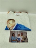 Johnny Bower hand painted T shirt XL