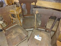 Kitchen chairs - lot of three (3)