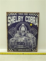 Shelby Cobra man cave tin sign 12x16