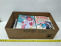 large quantity of baseball magazines