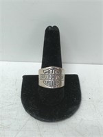 Harley Davidson ring 925 stamped silver   rare