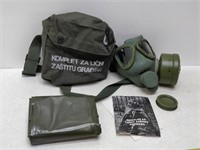military gear, masks, pouches