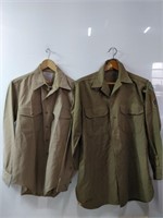 2 military shirts or uniforms
