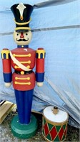 Toy soldier w/ drum 6ft tall - decoration