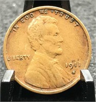 1911-S Lincoln Cent VF Semi Key
