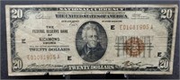 1929 Twenty Dollar National Currency Note