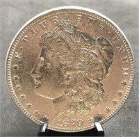 1879 Morgan Silver Dollar, AU55