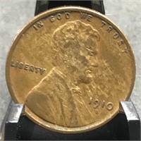 1910-S Lincoln Cent, XF
