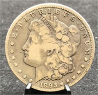1893-CC Morgan Silver Dollar, Fine