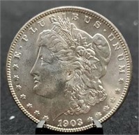 1903-O Morgan Silver Dollar, Gem BU