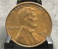 1931-S Lincoln Cent, XF/AU Key Date