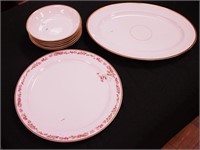 Eight pieces of Haviland china, all with