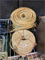 Heavy duty burlap rope