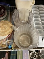 Water Pitchers and ice cube trays