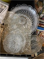 Glass serving trays