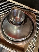 Stainless steel bowls/pans
