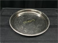 6 Silvery Serving Trays - 15"