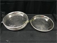 5 Silver Gallery Trays - 12.5"