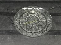 8 Glass Pickle Plates - 10"
