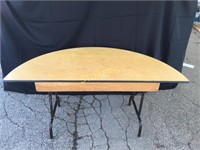 1/2 Moon Folding Wood Table - 60 x 30
