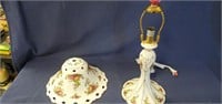 Royal Albert Bone China - Lamp and Shade, Lamp