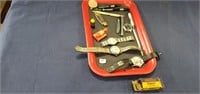 Assorted Tray of Items - Western 22 Ammo Box,