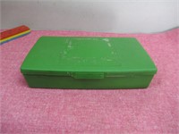 Plastic Green Case  with Clear Puzzel Pieces