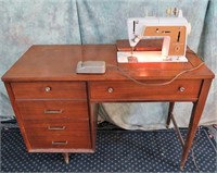 SINGER TOUCH & SEW MACHINE WITH DESK CABINET