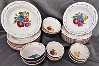 28 PC DINNERWARE BY HOME*AROUND THE ORCHARD