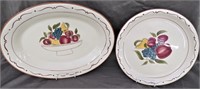 2 SERVING PLATTERS BY HOME *AROUND THE ORCHARD