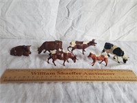 Metal Toy Miniature Cows