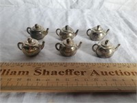 Metal Miniature Tea Pots