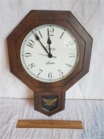 London Battery Operated Wall Clock 19 & 1/2" H