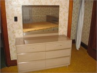 Dresser with mirror