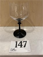 FOSTORIA ELOQUENCE ONYX WINE GLASS QTY 12