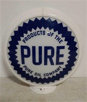 PURE OIL gas pump globe